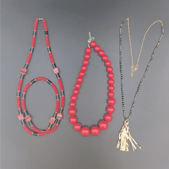 Red Velvet 10 piece Curated Jewelry Collection Lot - Picture 5 of 5